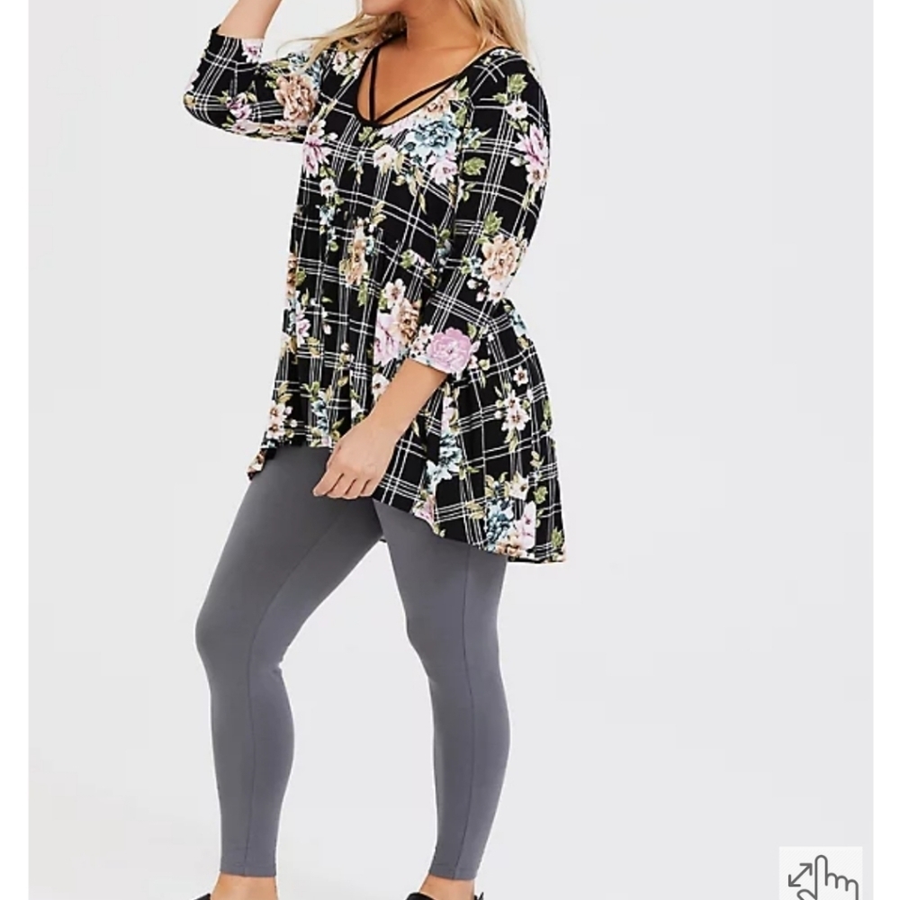 TORRIDโ SUPER SOFT SCOOP NECK STRAPPY BABYDOLL TEE